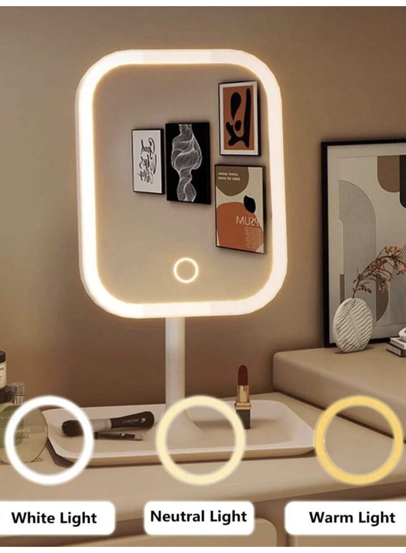 مرآة مكياج بإضاءة LED ، مرآة تجميل مع إضاءة ، مرآة مكياج إضاءة لرحلة ، مرآة تجميل وتجميل مع إضاءة - Image 5